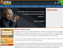 Tablet Screenshot of geniuslearners.com